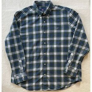 Vineyard Vines Flannel Whale Shirt Mens XL ‎ Tartan Plaid Long Sleeve Preppy Dad